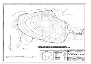 Contour map for FRYPAN LAKE, British Columbia