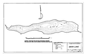 Contour map for GAVIN LAKE, British Columbia