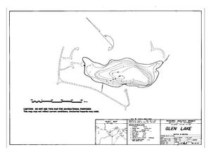 Contour map for GLEN LAKE, British Columbia