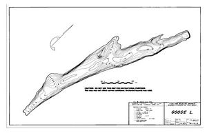 Contour map for GOOSE LAKE, British Columbia