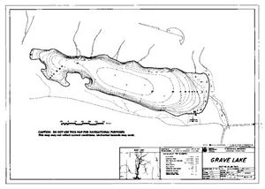 Contour map for GRAVE LAKE, British Columbia