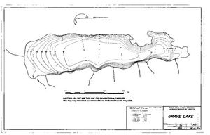 Contour map for GRAVE LAKE, British Columbia