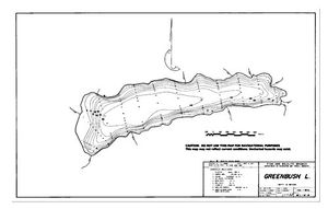 Contour map for GREENBUSH LAKE, British Columbia