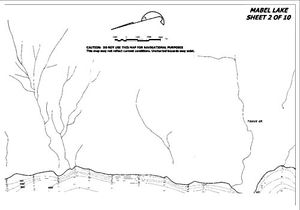 Contour map for Shuswap River, British Columbia