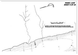 Contour map for Shuswap River, British Columbia