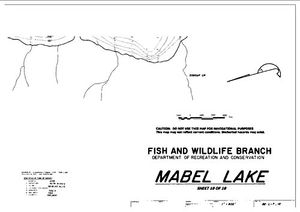 Contour map for Shuswap River, British Columbia