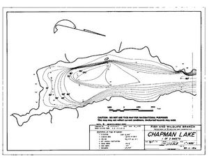 Contour map for CHAPMAN LAKE, British Columbia