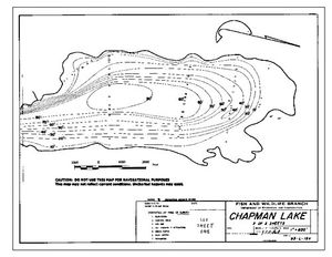 Contour map for CHAPMAN LAKE, British Columbia