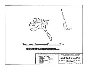 Contour map for DOGSLEG LAKE, British Columbia