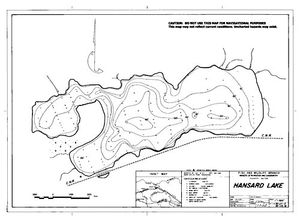 Contour map for HANSARD LAKE, British Columbia