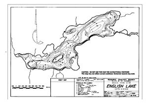 Contour map for ENGLISH LAKE, British Columbia