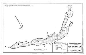 Contour map for HEN INGRAM LAKE, British Columbia
