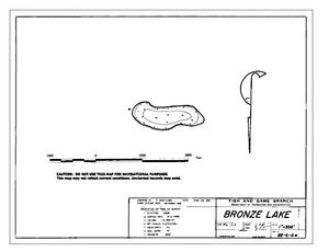 Contour map for BRONZE LAKE, British Columbia