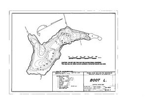 Contour map for BOOT LAKE, British Columbia