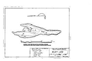 Contour map for BLUEY LAKE, British Columbia