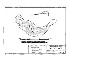 Contour map for BLUE LAKE, British Columbia