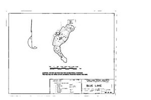 Contour map for BLUE LAKE, British Columbia