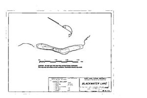 Contour map for BLACKWATER LAKE, British Columbia