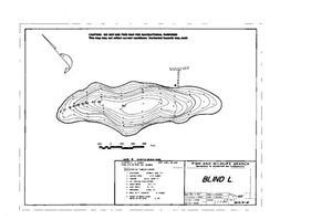 Contour map for BLIND LAKE, British Columbia