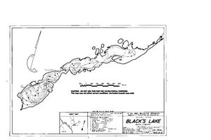 Contour map for BLACK LAKE, British Columbia