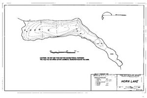 Contour map for HORN LAKE, British Columbia