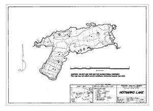 Contour map for HOTNARKO LAKE, British Columbia