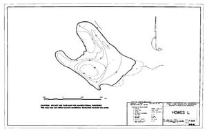 Contour map for HOWES LAKE, British Columbia
