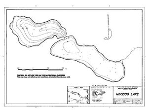 Contour map for HOODOO LAKES, British Columbia