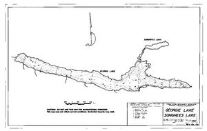 Contour map for GEORGIE LAKE, British Columbia