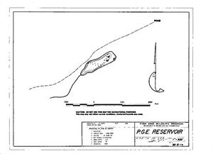 Contour map for RESERVOIR LAKE, British Columbia