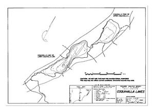 Contour map for Coquihalla Lakes, British Columbia