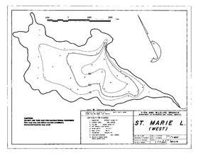Contour map for STE. MARIE LAKE, British Columbia
