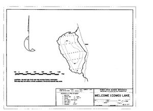 Contour map for COMO LAKE, British Columbia