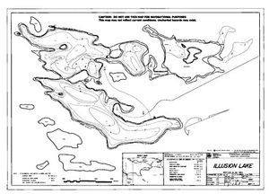 Contour map for ILLUSION LAKES, British Columbia