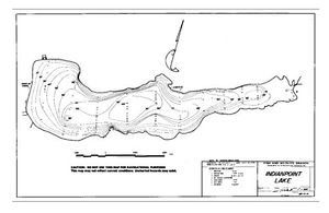 Contour map for INDIANPOINT LAKE, British Columbia