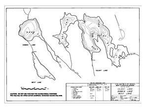 Contour map for ISLAHT LAKE, British Columbia