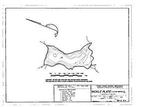 Contour map for NICKEL PLATE LAKE, British Columbia