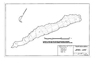 Contour map for JEWEL LAKE, British Columbia