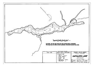 Contour map for KATHLEEN LAKE, British Columbia