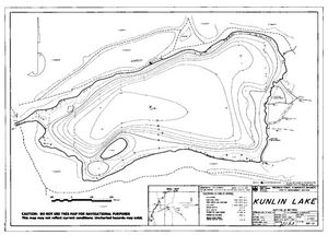 Contour map for KUNLIN LAKE, British Columbia