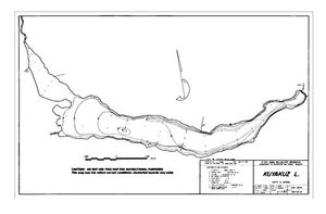 Contour map for KUYAKUZ LAKE, British Columbia
