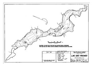 Contour map for LAC DES ROCHES, British Columbia