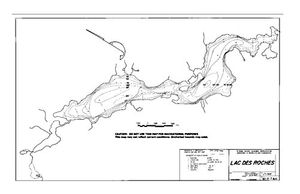 Contour map for LAC DES ROCHES, British Columbia