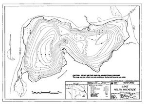 Contour map for LAKE HELEN MACKENZIE, British Columbia