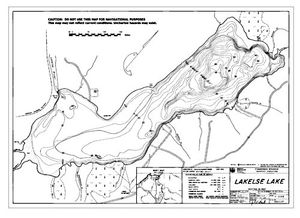 Contour map for LAKELSE LAKE, British Columbia