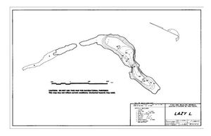 Contour map for LAZY LAKE, British Columbia