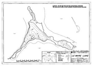 Contour map for LE MARE LAKE, British Columbia