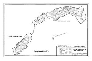 Contour map for KLAKLAKAMA LAKES, British Columbia
