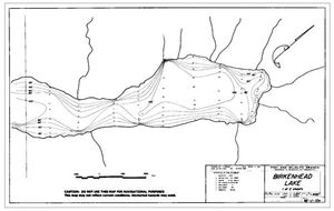 Contour map for BIRKENHEAD LAKE, British Columbia