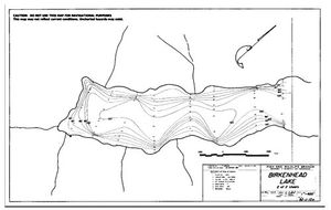 Contour map for BIRKENHEAD LAKE, British Columbia